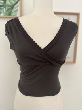 Grey Deep V Neck T Shirt Women’s Camisole